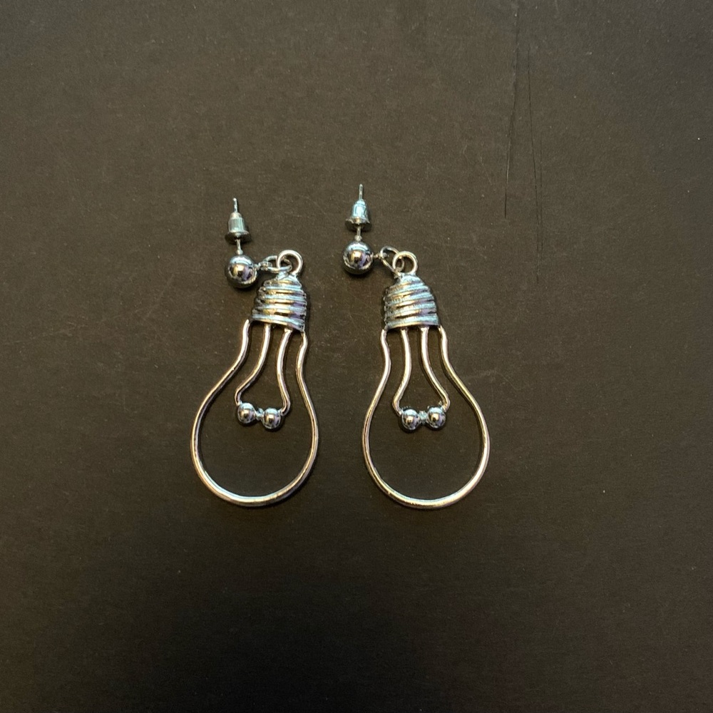Light bulb earrings